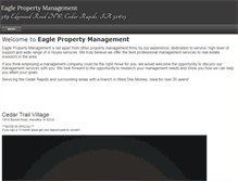 Tablet Screenshot of eaglepropertymgmtia.com